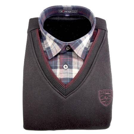 寶派男士7071 V領翻領商務襯衫保暖內衣與通用鞋類搭配指南